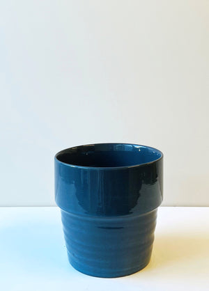 Steff Blue Ceramic Planter