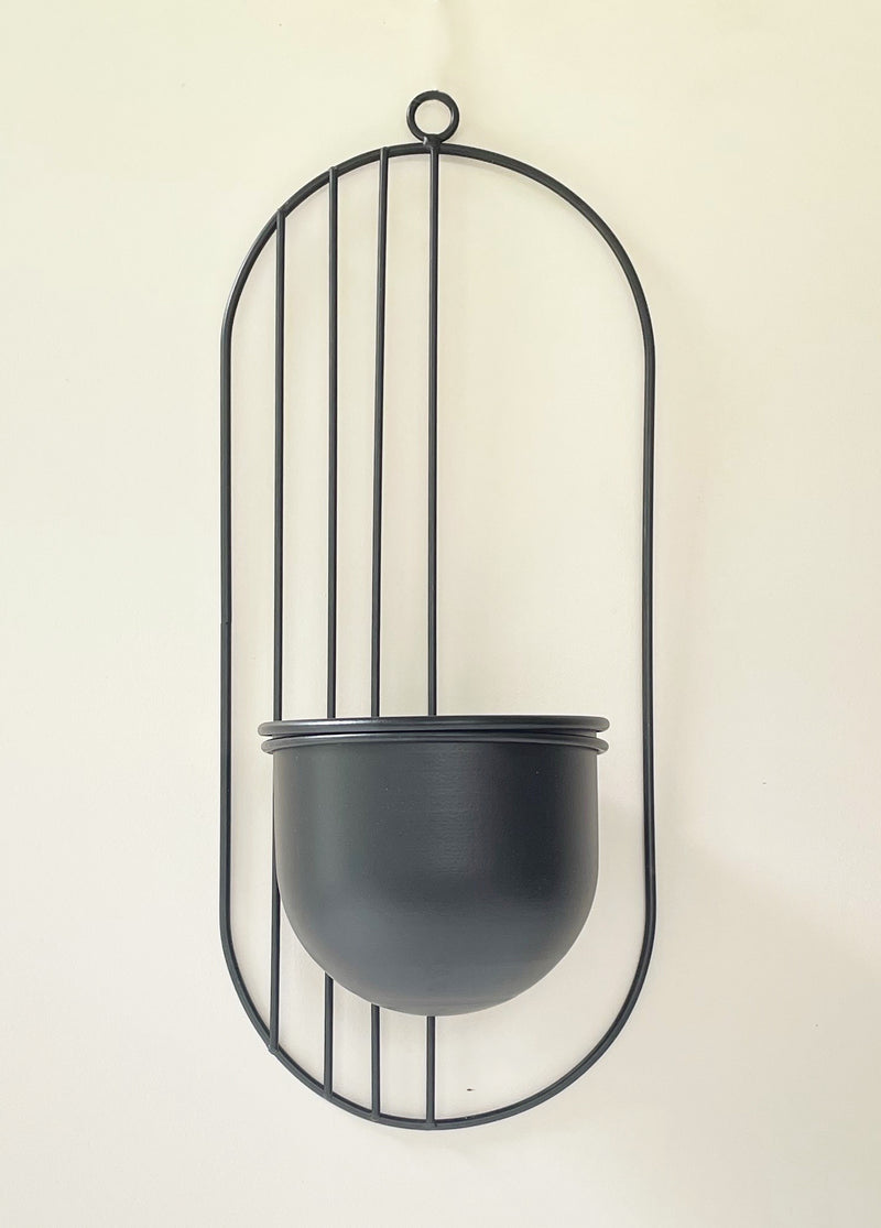 Burel Oval Wall Hanger - Black