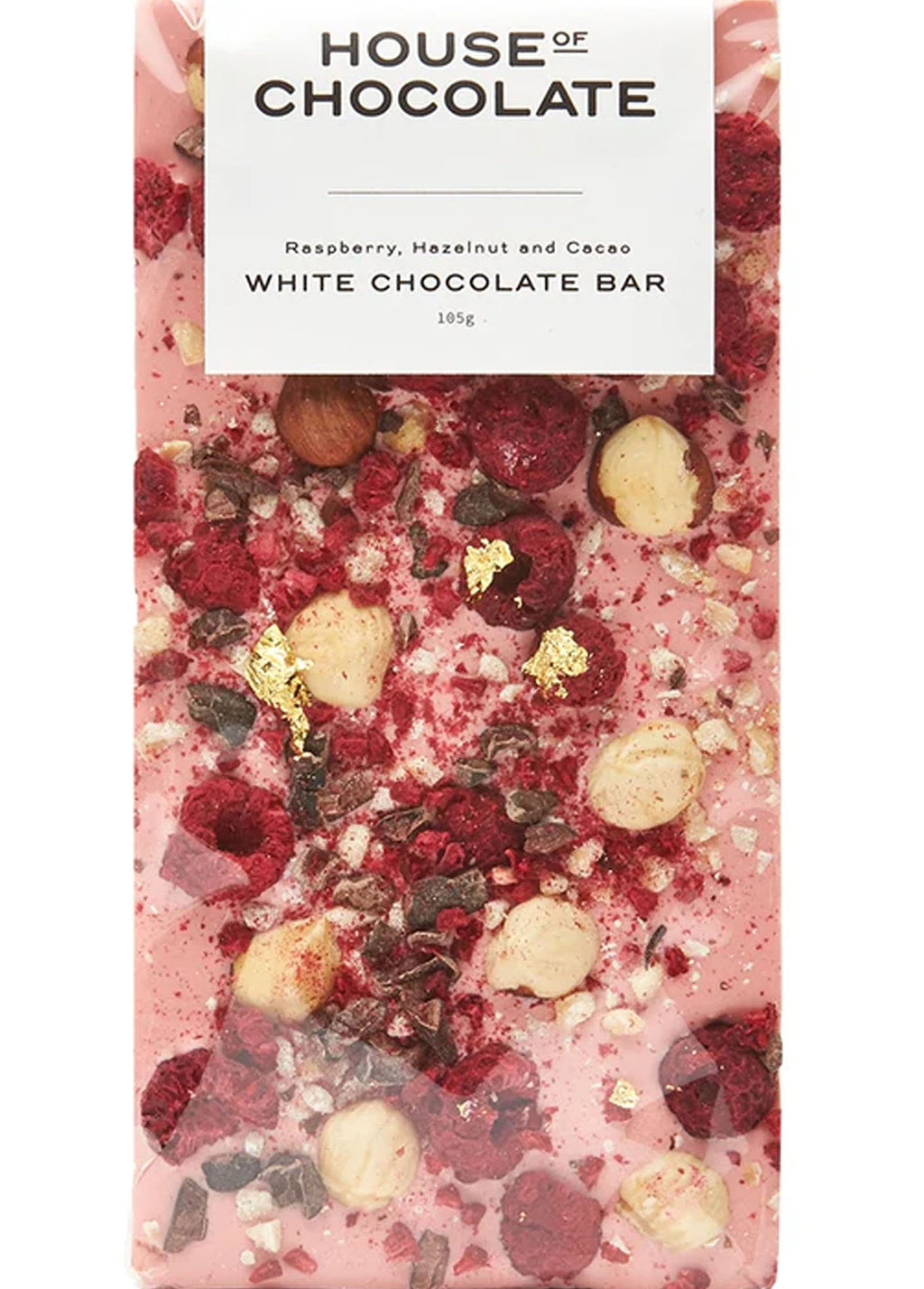 House of Chocolate - Raspberry White Chocolate Bar